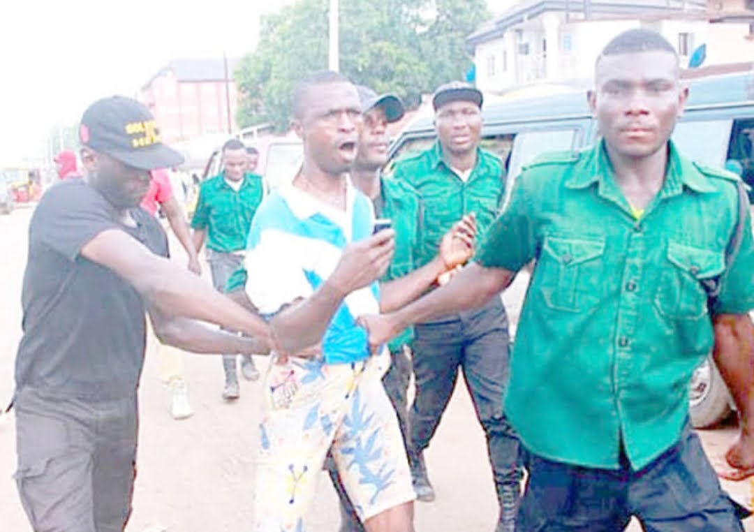 Governor Charles Soludo Arrests Illegal Revenue Collectors In Awka - illegal revenue collector arrested in Anambra